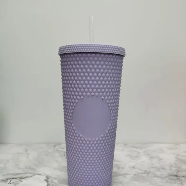 21 creative water cup gradient no LOGO coffee cup 710ml diamond pineapple durian cup straw cup can be customized exclusive logo - No LOGO 6