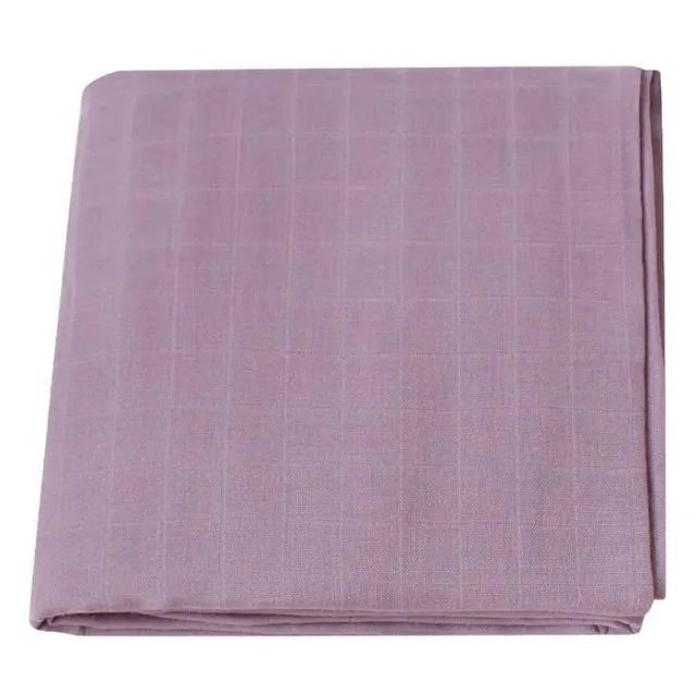 120x120cm Newborn Bedding Cotton Bamboo Blanket Swaddling Baby Blankets Muslin Swaddle Blanket Diaper (Lilac)
