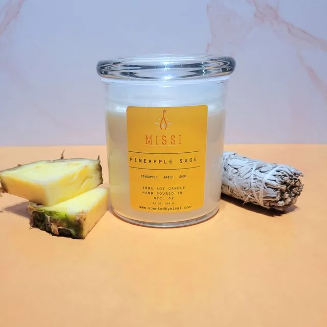 Pineapple Sage Candle 16 oz