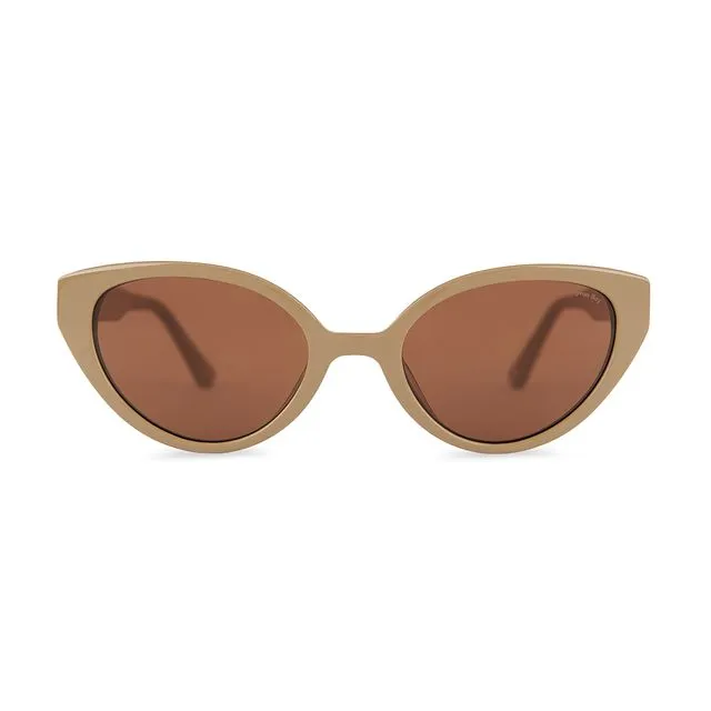 Margaret Nude Sunglasses - Brown Lenses