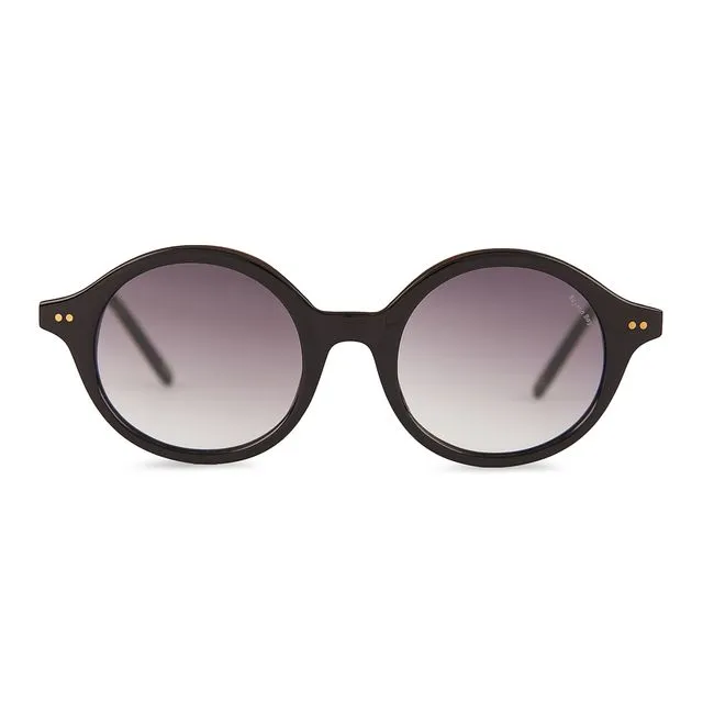 PETITE Curl Curl Black Sunglasses - Grey Gradient Lenses