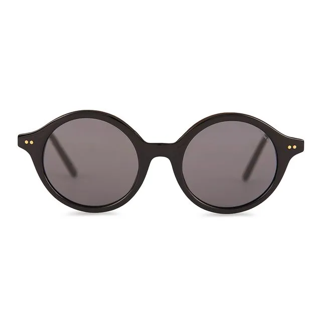 PETIT Curl Curl Black Sunglasses - Grey Lenses