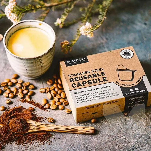 SealPod Nespresso® Classic Reusable Coffee Capsules (2 Pack)