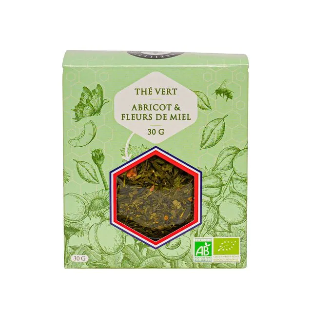 Apricot and Honey Flowers Organic Green Tea 30g Loose