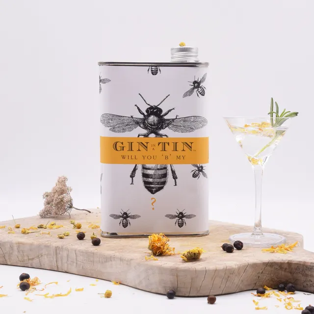 A Beautiful Bee Tin of Gin (Case of 6)