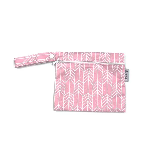 Mini Wet Bag - Pink Arrows