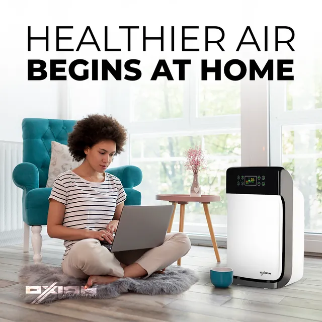 Air cleaner for large rooms removing smell dust odor bacteria