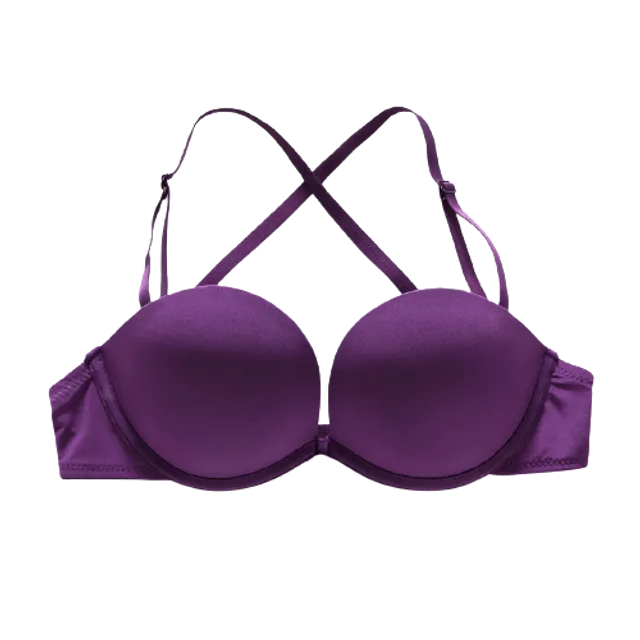 Women's Underwear Full Cup Bra Charming Sexy Bra Bralette Magic Strapless Bra Lingerie Seamless Bra - Purple