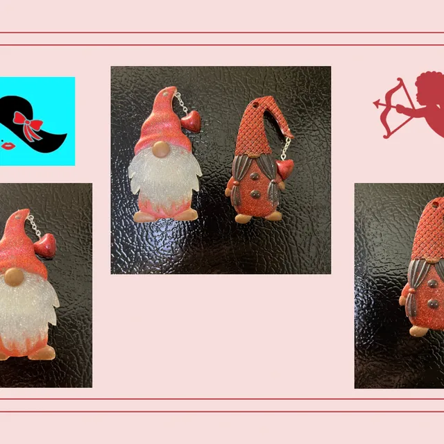 Hanging heart Gnome-LIMITED ADDITION set of 2