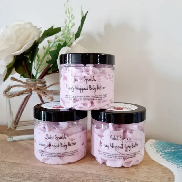 Violet Sparkle Luxury Whipped Body Butter Mousse