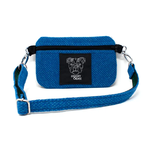 Royal Blue & Turquoise - Harris Design - Luxury Bum Bag