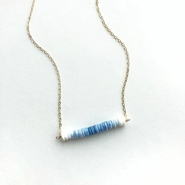 Blue Opal Ombre Necklace