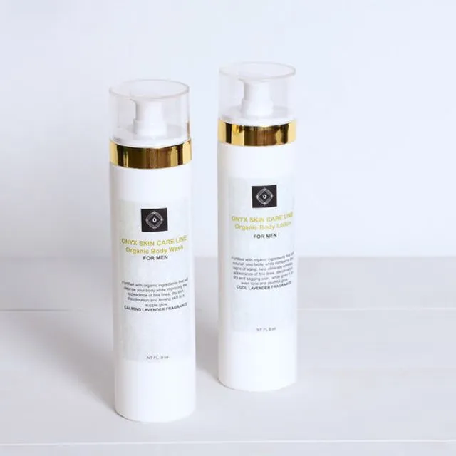 DUO ANTI-AGING SKIN CARE SYSTEM - Nourishing Wash and Lotion - Calming Lavender Fragrance - for MEN