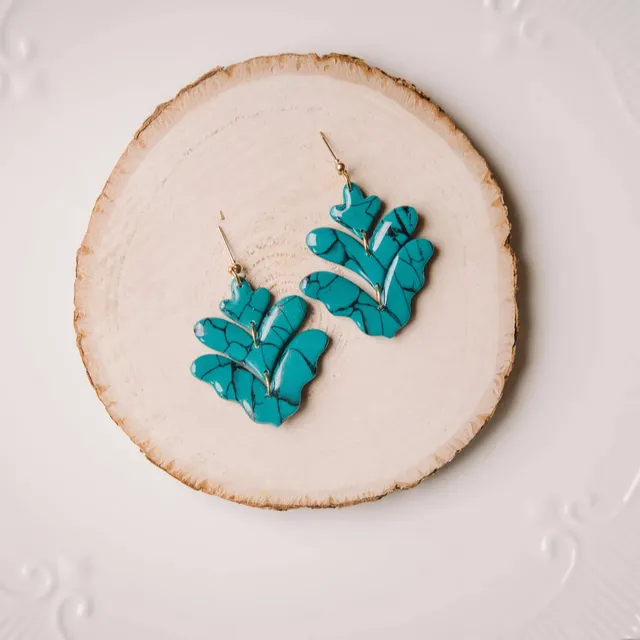 The Turquoise Collection - Polymer Clay Earrings
