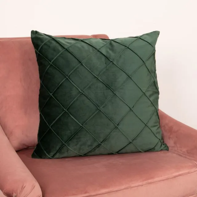 Diamond Green Velvet Cushion