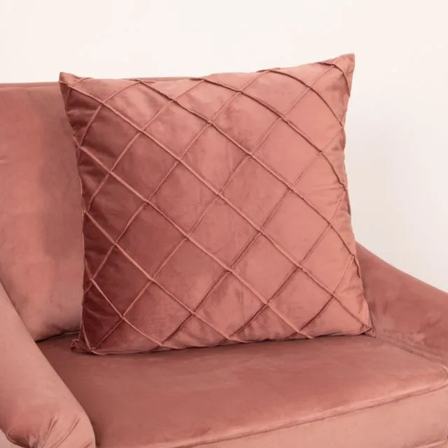 Diamond Rose Velvet Cushion