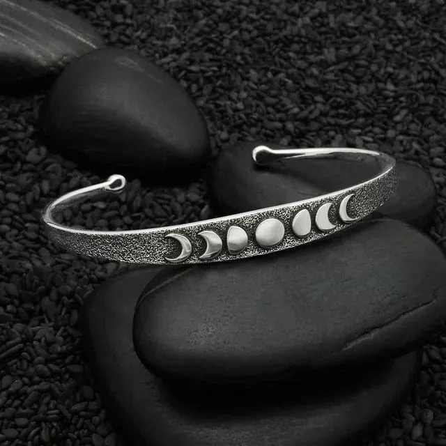 Sterling Silver Moon Phase Bracelet