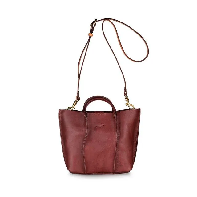 Carlotta Leather Bag - Dark Red Burgundy
