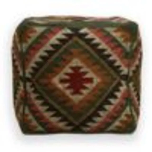 Authentic Kilim Decorative Footstool Cover Ethnic Pouffe Cover