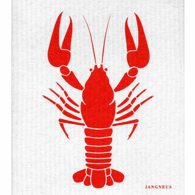 Swedish Dishcloth - Crayfish - Red