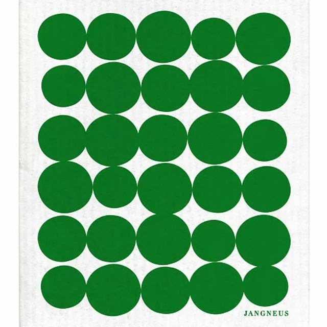 Swedish Dishcloth - Spots - Green