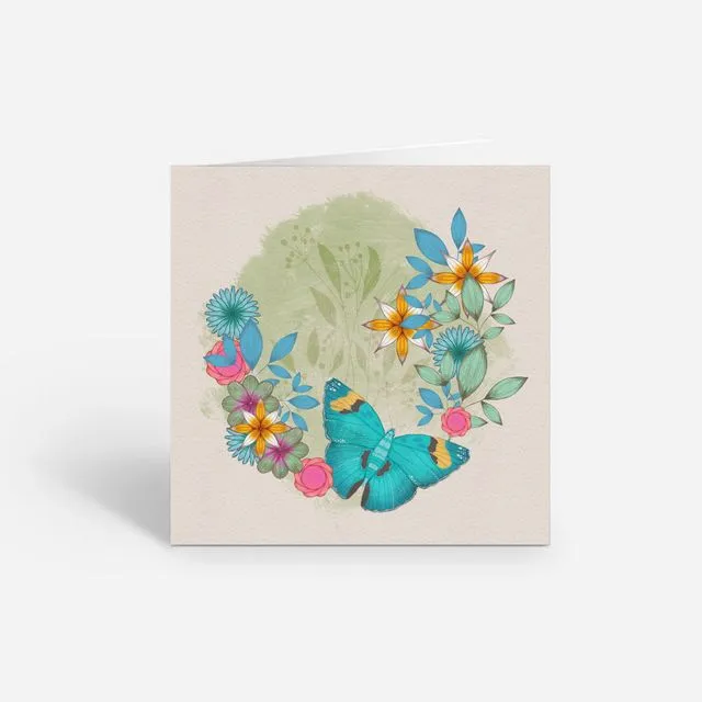Blue Butterfly Greeting Cards