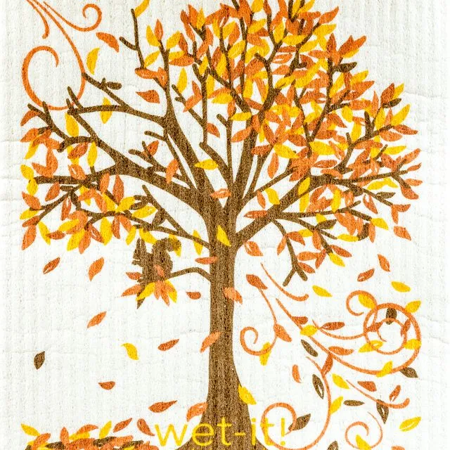 Fall Tree Swedish Cloth
