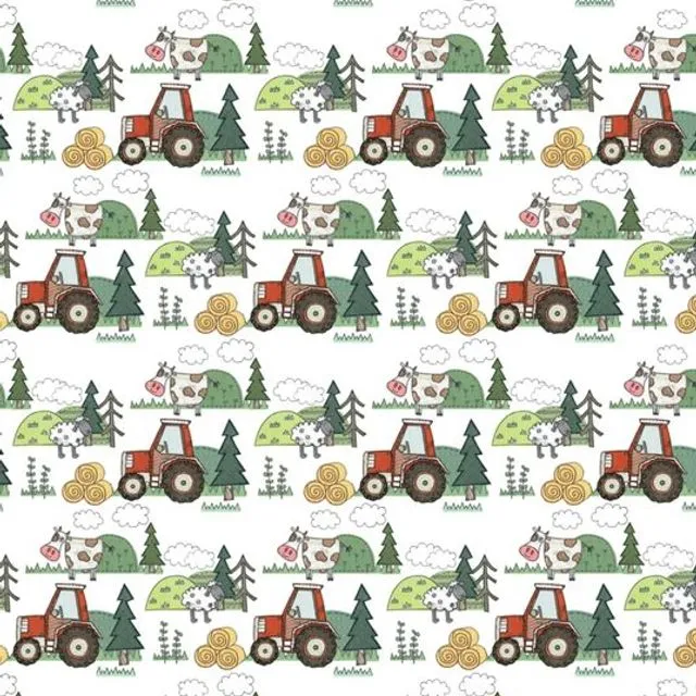 Farm Eco Wrapping Paper Sheet