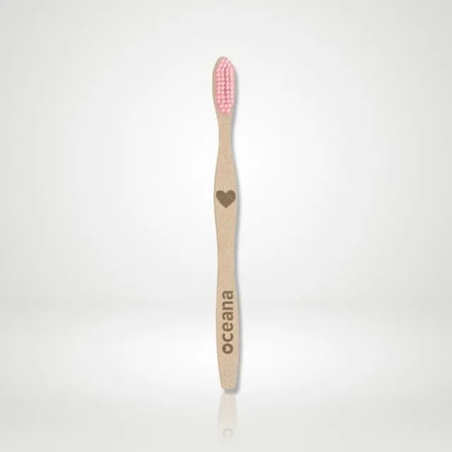 Oceana Bamboo Toothbrush for Kids Color Pink