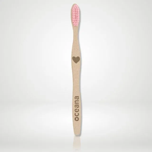 Oceana Bamboo Toothbrush Adult Color Pink