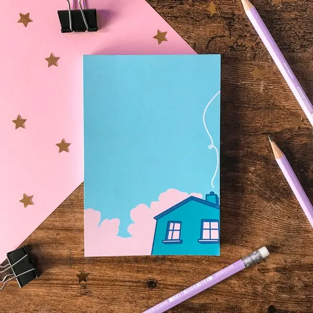Blue House Notepad