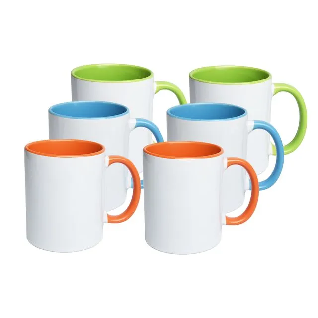 11 OZ sublimation mugs,2-tone color