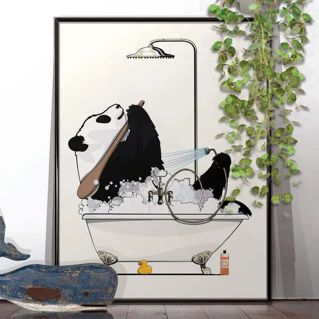 Panda Bear in the Bath