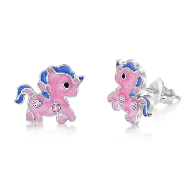 Pony Screwback Earrings