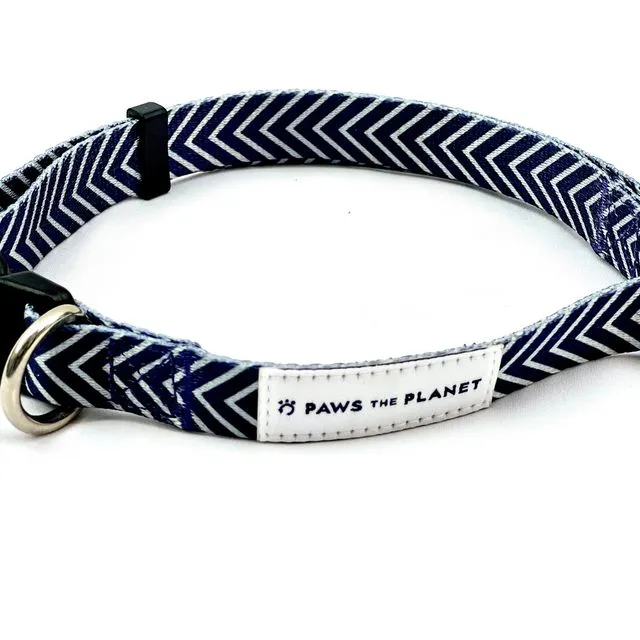 Eco Dog Collar made with Recycled Webbing- Large