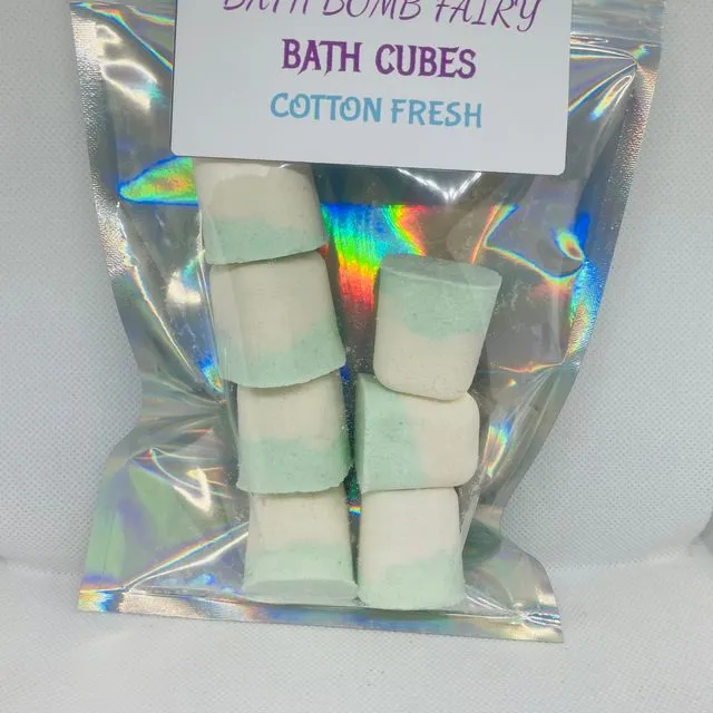 Cotton fresh bath cubes