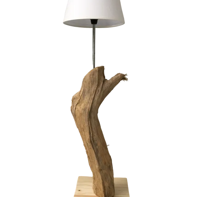 Table lamp floating wood - "Plénitude" - Height 45 cm