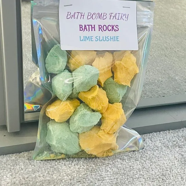 Bath rocks - lime slushie