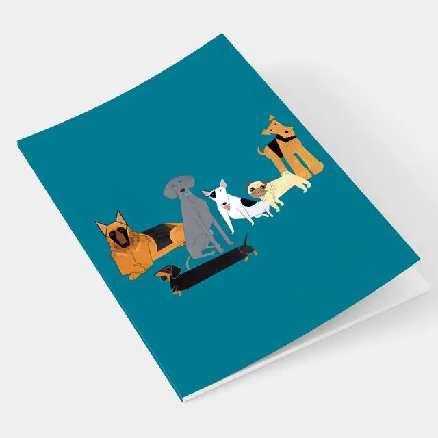 Doggy Friends A5 Lined Notebook