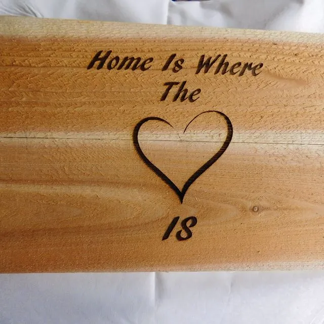 Home is Where the Heart is Sign