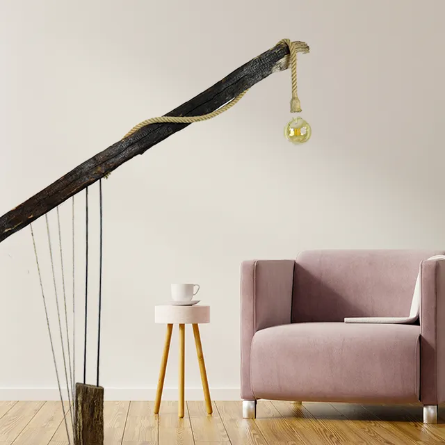 Floor lamp "Harpe végétale" - Design by EM