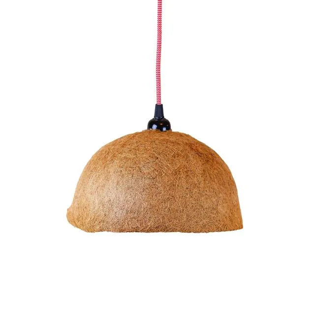 Natural suspension made of coconut fibre - "Chapeau de paille