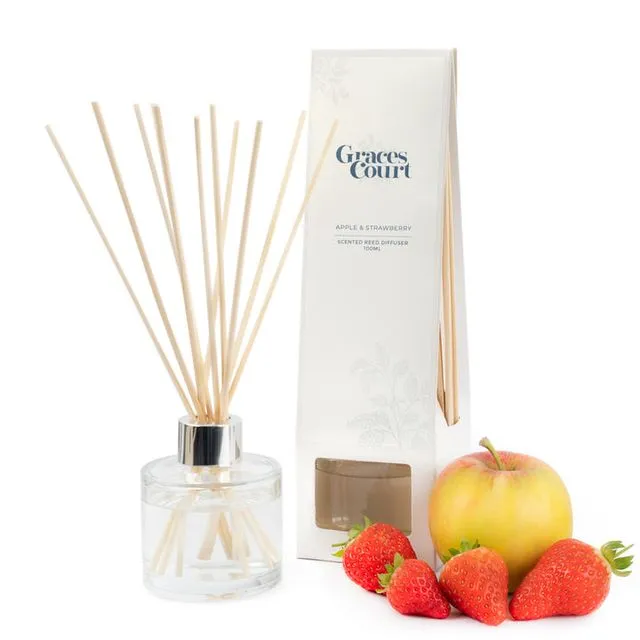 Apple &amp; Strawberry 100ml Reed Diffuser - Pack of 6