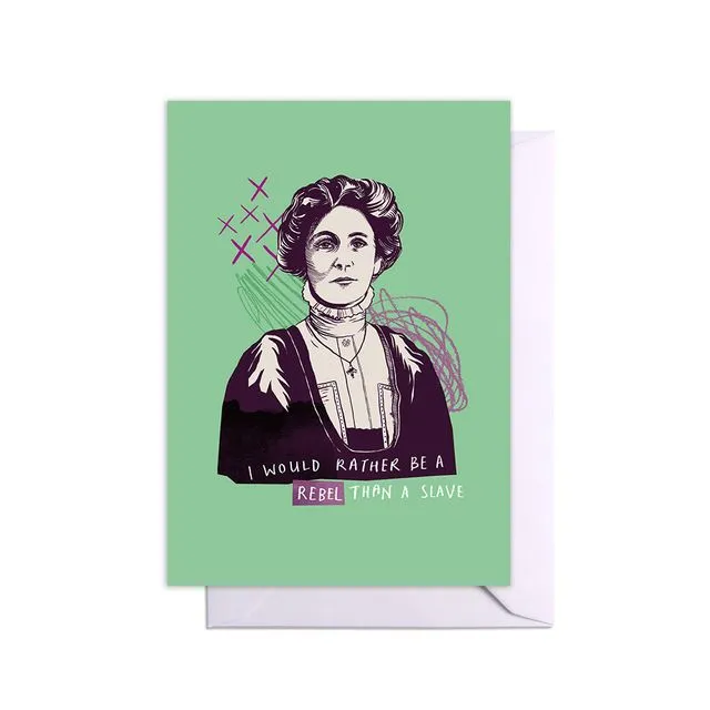 Emmeline Pankhurst Quote Card - Pack of 6