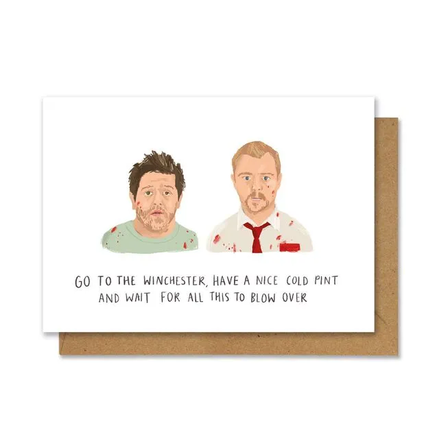 Shaun of the Dead A6 Greetings Card - Pack of 6