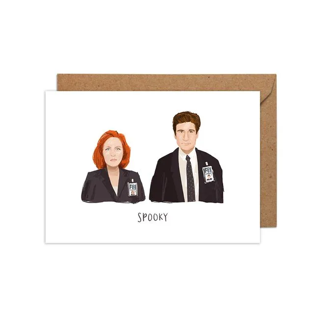 Mulder and Scully A6 Greetings Card - Pack of 6