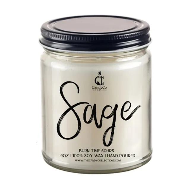 Sage Calming soy wax candle