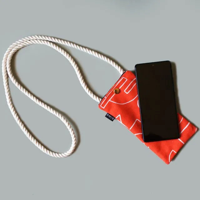 Red Line neck phone pouch