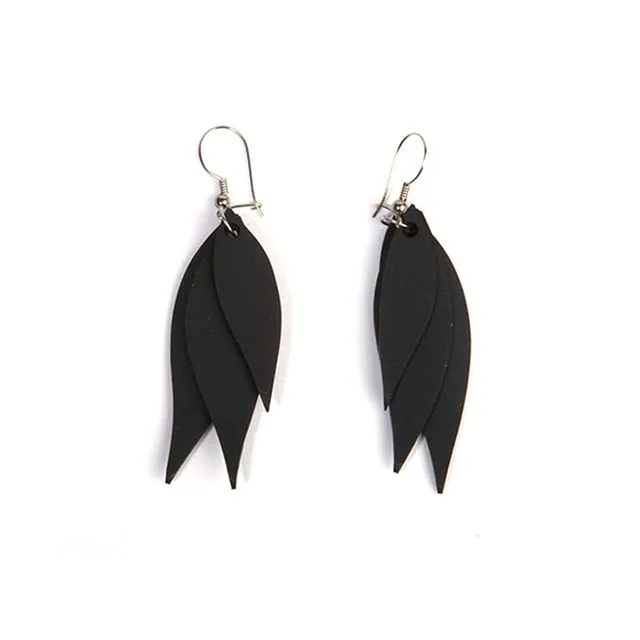 Flake Recycled Rubber Earrings
