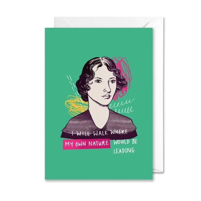 Emily Bronte Quote A6 Card - Pack of 6